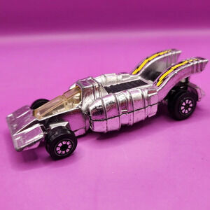 1981 Kenner Fast 111's Jet Screamer #2510 Silver Diecast Car
